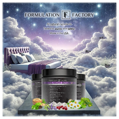 The Night Before 10 - in - 1 Midnight Maximizer Sleep Aid, Stress Relief, Cognition, Relaxation, Recovery, Focus, Magnesium Glycinate, L - Theanine & More, (120 Capsules – 2 Month Supply) - Fresh Hearth