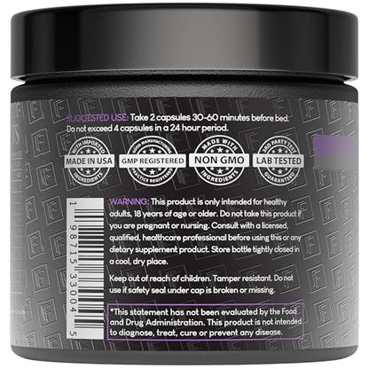 The Night Before 10 - in - 1 Midnight Maximizer Sleep Aid, Stress Relief, Cognition, Relaxation, Recovery, Focus, Magnesium Glycinate, L - Theanine & More, (120 Capsules – 2 Month Supply) - Fresh Hearth