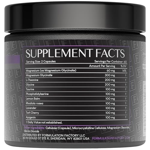 The Night Before 10 - in - 1 Midnight Maximizer Sleep Aid, Stress Relief, Cognition, Relaxation, Recovery, Focus, Magnesium Glycinate, L - Theanine & More, (120 Capsules – 2 Month Supply) - Fresh Hearth