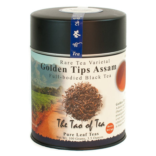 The Tao of Tea, Golden Tips Assam Black Tea, Loose Leaf, 3.5 Ounce Tin - Fresh Hearth