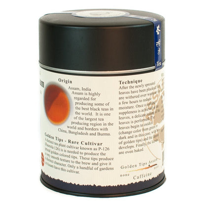 The Tao of Tea, Golden Tips Assam Black Tea, Loose Leaf, 3.5 Ounce Tin - Fresh Hearth