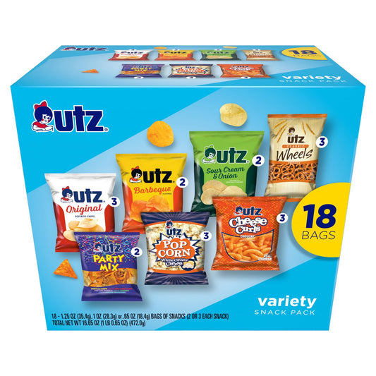 Utz Variety Snack Pack, 18 ct, 16.65 oz. - Fresh Hearth