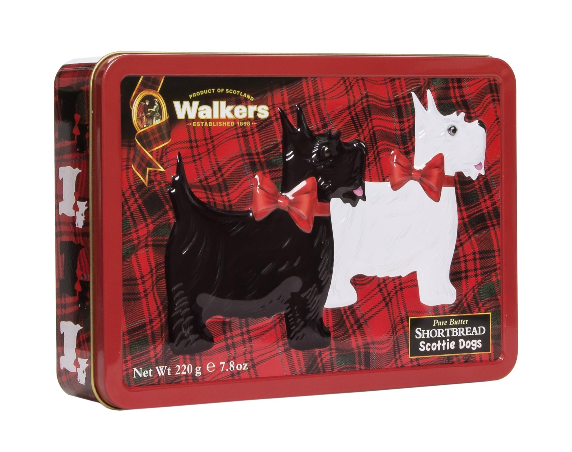 Walker's Shortbread Scottie Dog Shaped Cookies, All - Butter Shortbread Cookies, 7.8 Oz Gift Tin - Fresh Hearth
