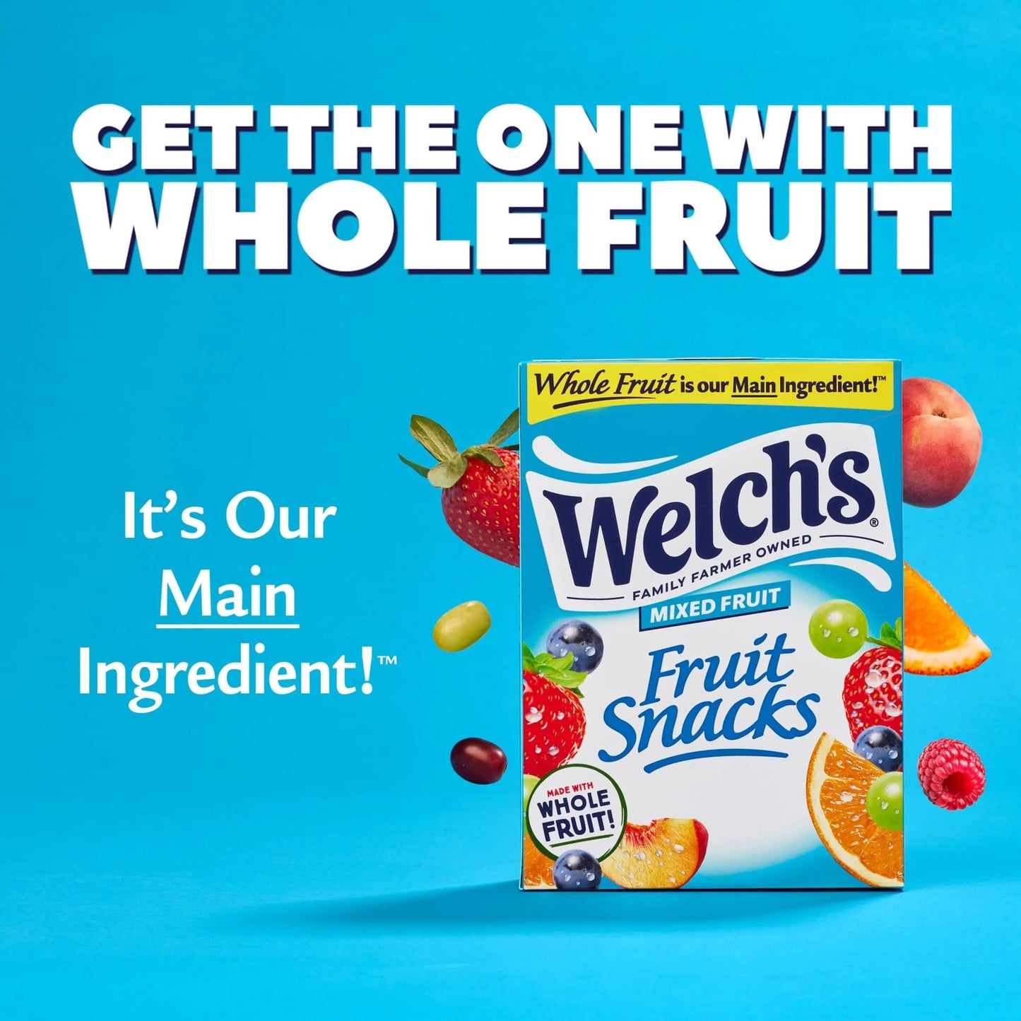 Welch's Fruit Snacks, Mixed Fruit Snack Box, Gluten Free, 0.8oz Snack Packs (Pack of 40) - Fresh Hearth