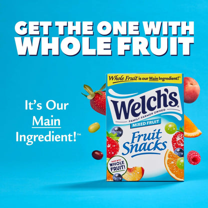Welch's Fruit Snacks, Mixed Fruit Snack Box, Gluten Free, 0.8oz Snack Packs (Pack of 40) - Fresh Hearth
