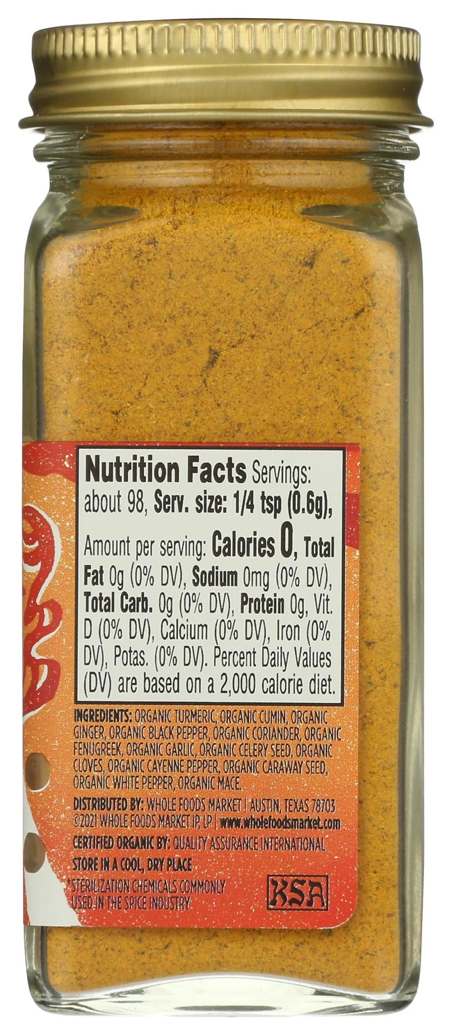 Whole Foods Market, Organic Muchi Curry Seasoning, 2.08 Ounce - Fresh Hearth