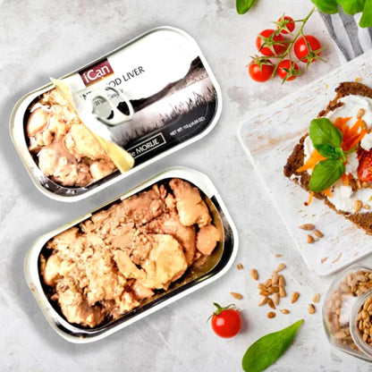 Wild Cod Liver Canned From Iceland 4.27oz pack of 3 - Fresh Hearth