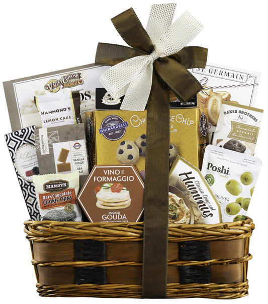 Wine Country Gift Baskets The Bon Appetit Gourmet Gift Basket Gift for Families College Students Appreciation Thank You Congratulations Get Well Soon Care Package - Fresh Hearth