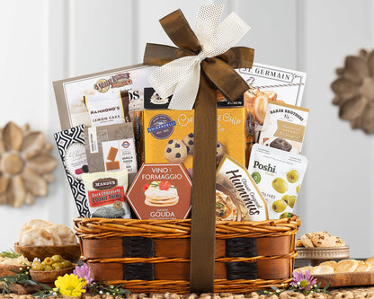 Wine Country Gift Baskets The Bon Appetit Gourmet Gift Basket Gift for Families College Students Appreciation Thank You Congratulations Get Well Soon Care Package - Fresh Hearth