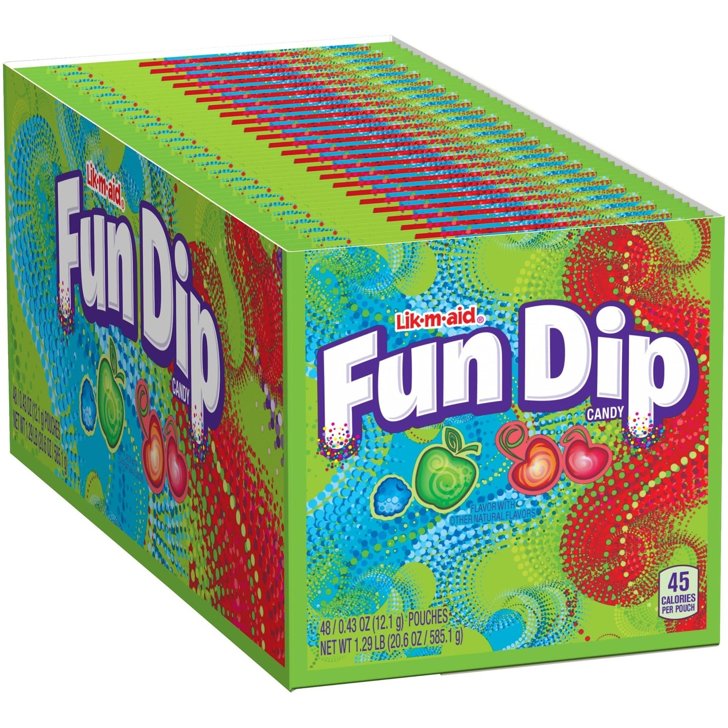 Wonka Fun Dip, Assorted Flavor Party Pack, 0.43 Ounce Packets (48 Count) - Fresh Hearth