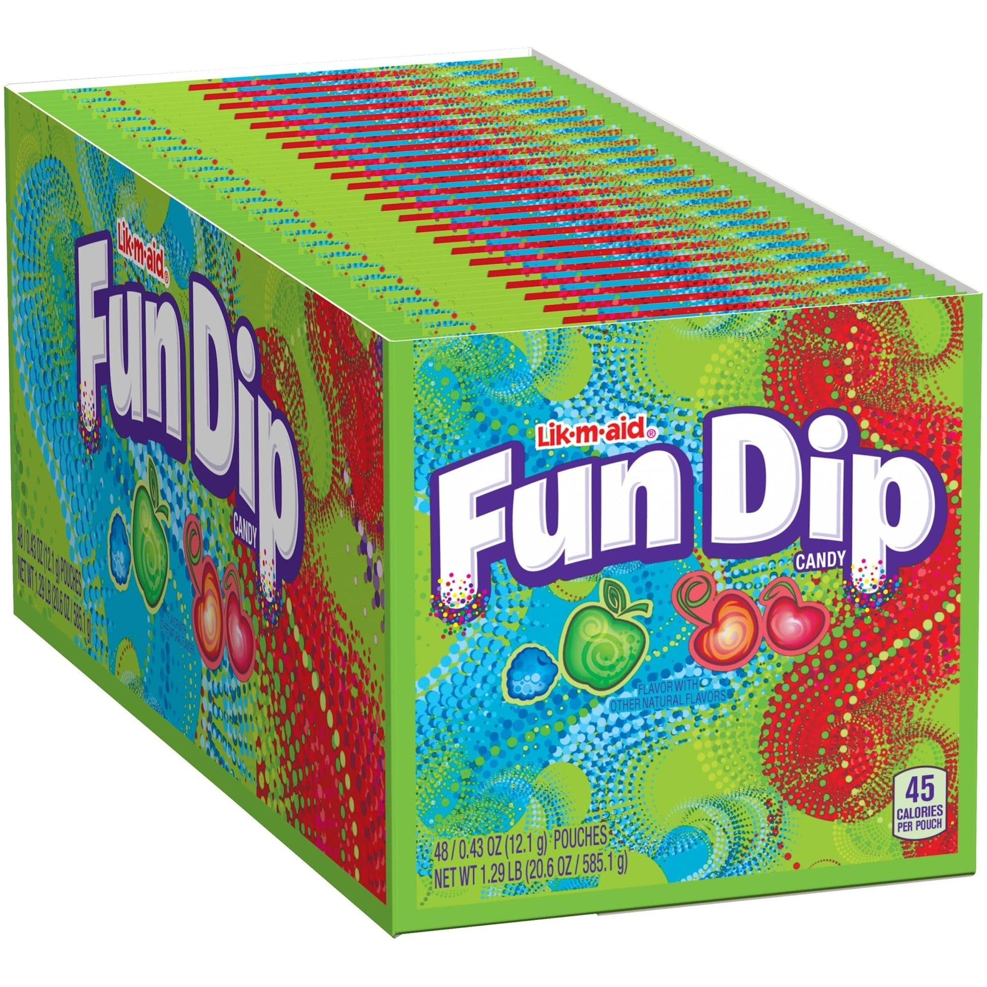 Wonka Fun Dip, Assorted Flavor Party Pack, 0.43 Ounce Packets (48 Count) - Fresh Hearth