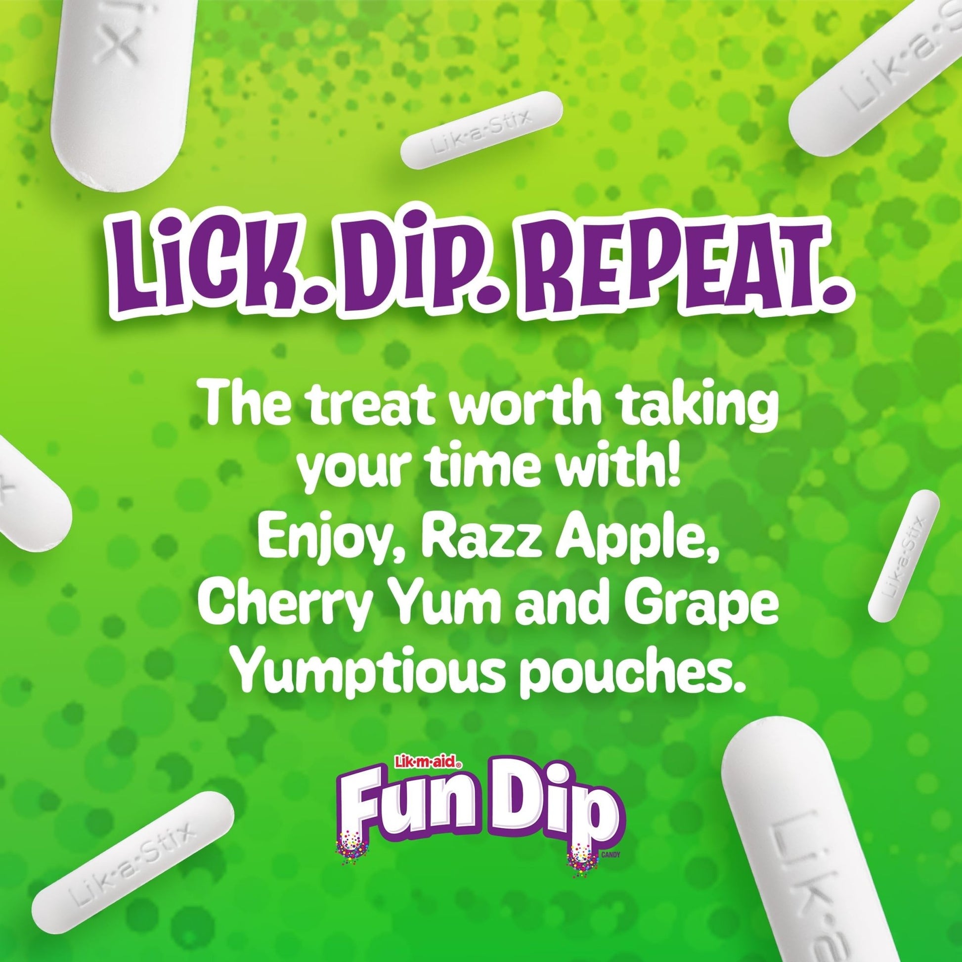 Wonka Fun Dip, Assorted Flavor Party Pack, 0.43 Ounce Packets (48 Count) - Fresh Hearth