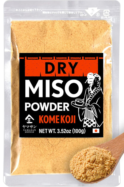 YAMASAN KYOTO UJI Japanese miso seasoning Dry Miso Seasoning, Freeze - Dried Miso Powder, No Additives, Vegan, Delicious Flavor for Various Foods, Made in Japan 100g(3.52oz) - Fresh Hearth