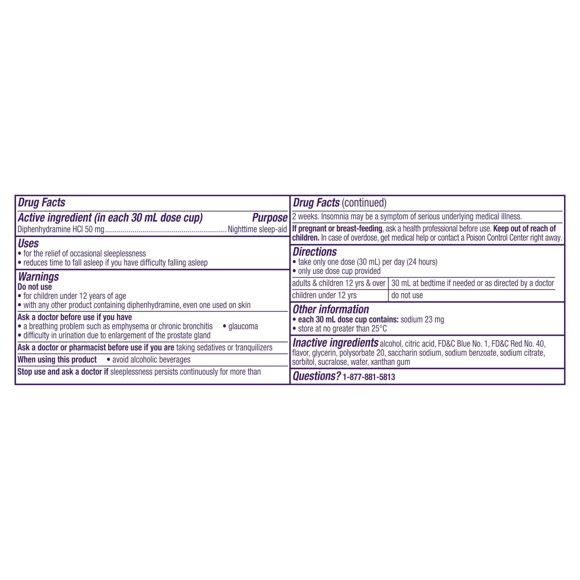 ZzzQuil, Sleep Aid, Nighttime Sleep Aid Liquid, 50 mg Diphenhydramine HCl, Fall Asleep Fast, Non - Habit Forming, Warming Berry Flavor, 12 FL OZ (Pack of 2) - Fresh Hearth