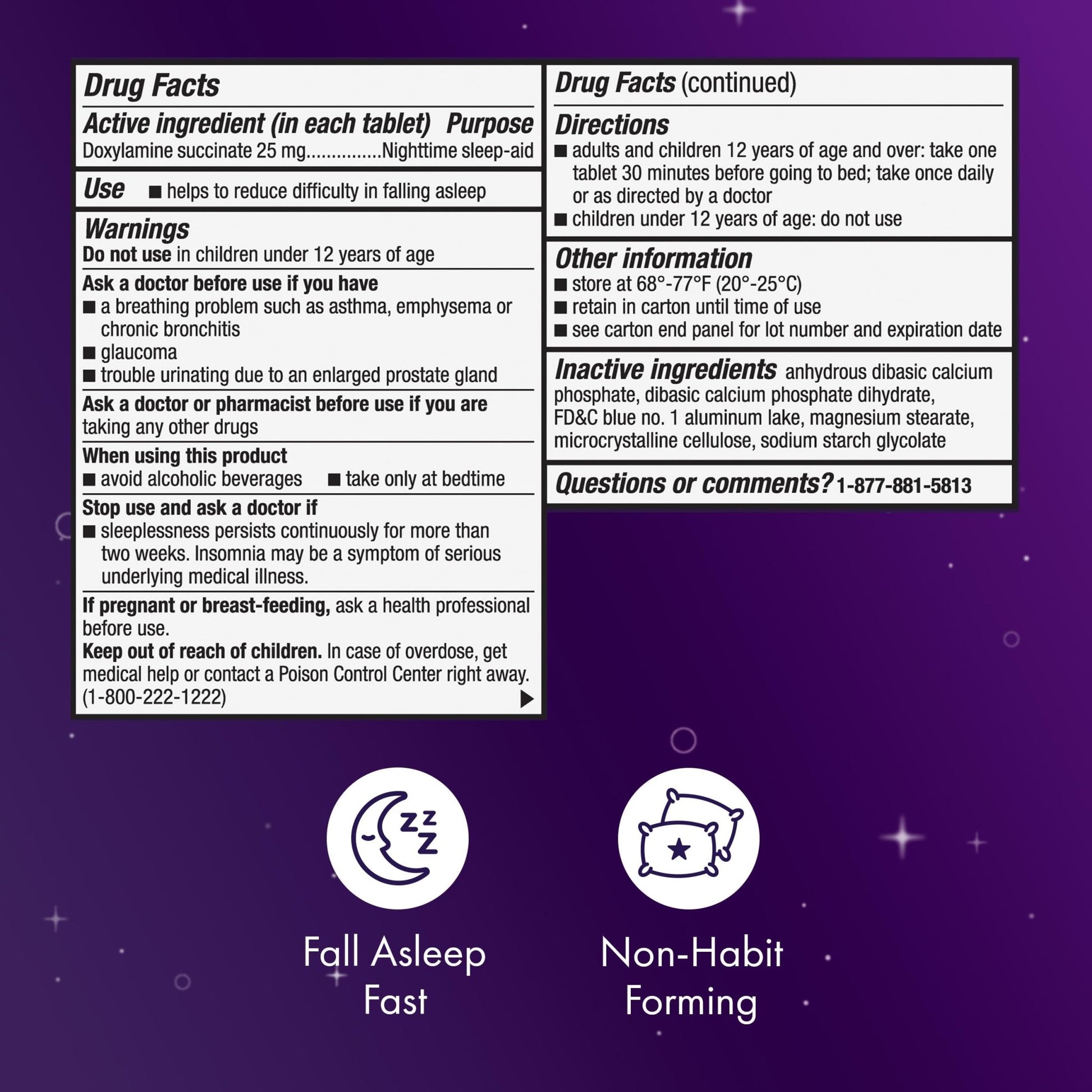 ZzzQuil ULTRA, Sleep Aid, Doxylamine Succinate 25mg, Sleep Aids for Adults, Nighttime Sleep Aid, 48 Tablets - Fresh Hearth